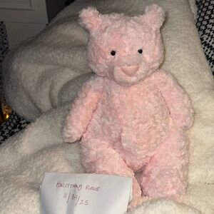 Jellycat Pink Plush Leola Bear (large)